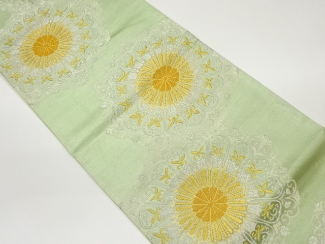 華紋模様織出し袋帯